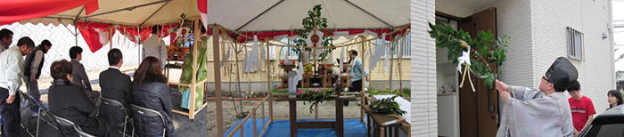 高見神社の建築神事